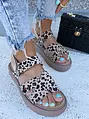 Leopardie dámske sandále MORENA