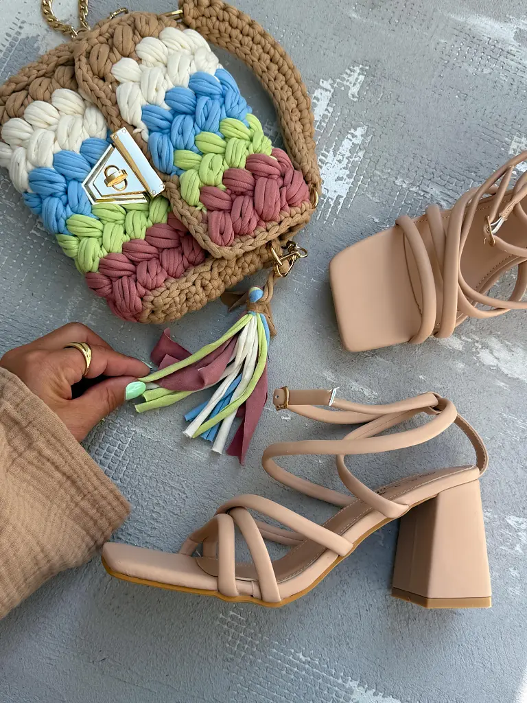 Béžové dámske sandále RAINA- - next