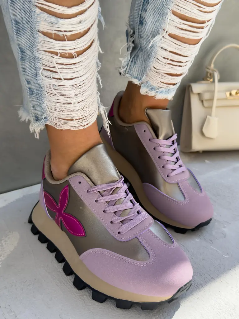 Dámske tenisky so zlatým doplnkom JILIAN - next