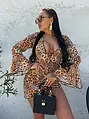 Leopardie bikiny s plážovou tunikou SUNNY
