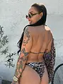 Leopardie bikiny s plážovou tunikou SUNNY
