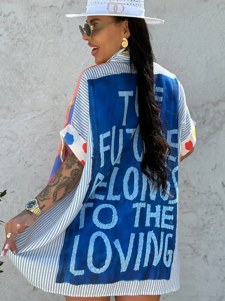 Asymetrická ľanová košeľa PALMA - next