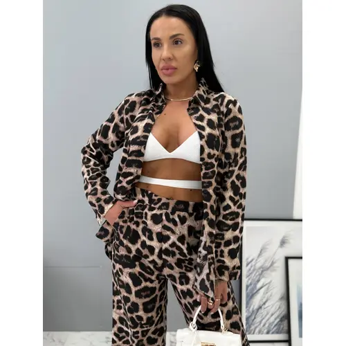 Elegantný leopardí komplet THIYA+ veľkosť: L