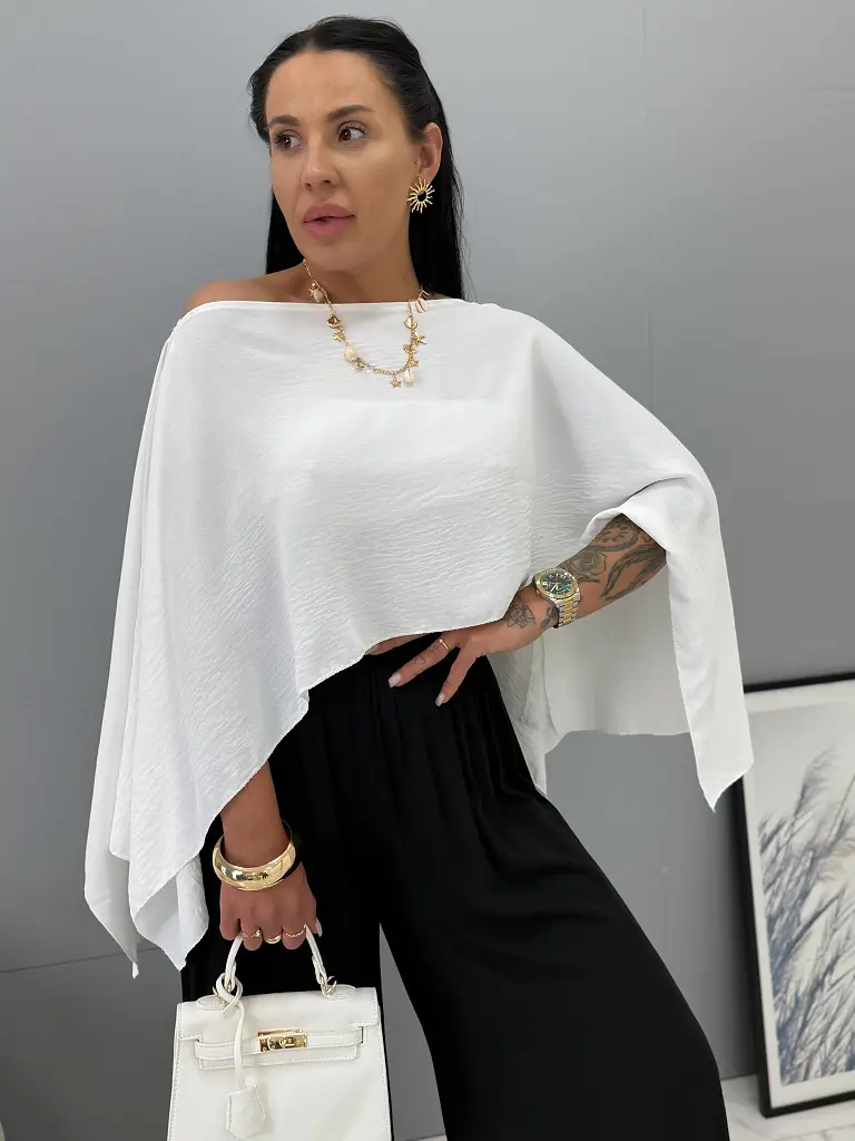 Asymetrická blúzka s topom MARICA- nosenie na 4 spôsoby! - next