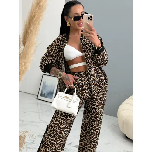 Športovo-elegantný leopardí komplet ANNIE+ veľkosť: one size