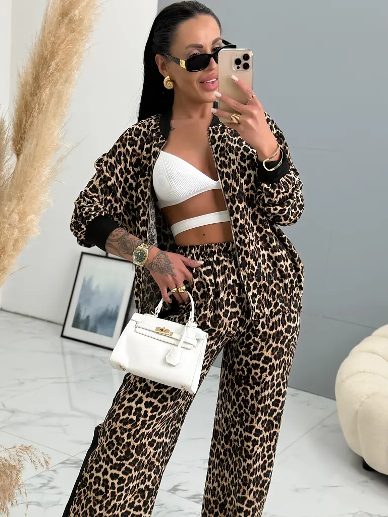 Športovo-elegantný leopardí komplet ANNIE+