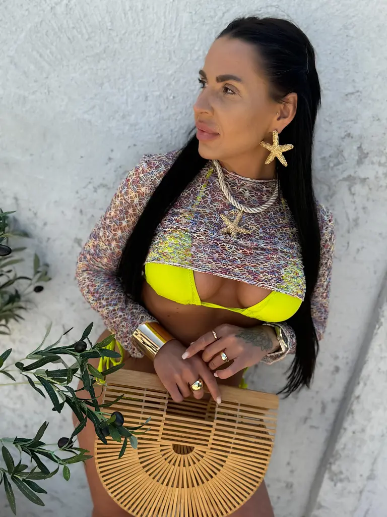 Trojdielny plážový set VIOLETT