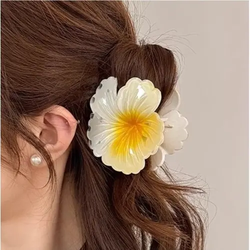 Spona do vlasov HIBISCUS farba: white