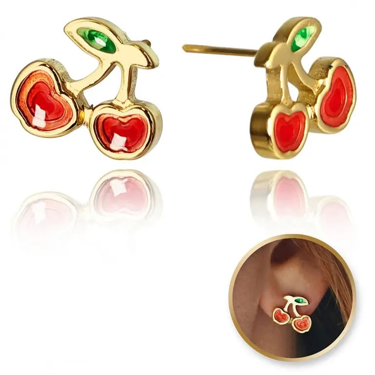 Náušnice čerešňa