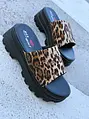 Leopardie platformové šľapky MERIEL-