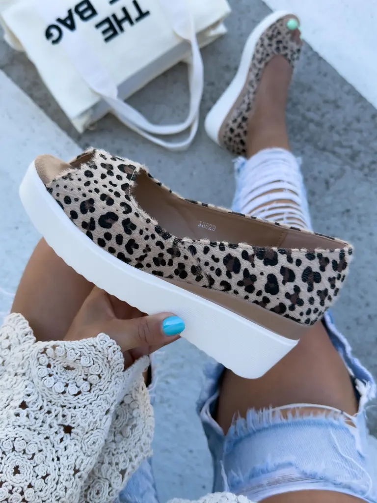 Leopardie sandále na platforme SALOME- - next