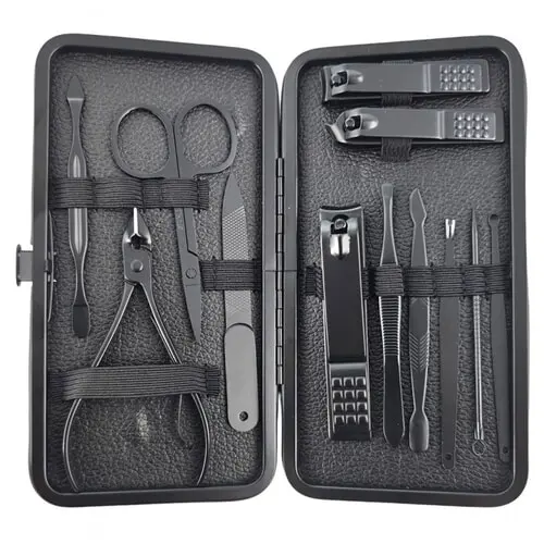 Súprava na manikúru farba: black