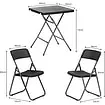 Bistro set z imitácie ratanu 3v1 - stôl + 2 stoličky