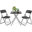 Bistro set z imitácie ratanu 3v1 - stôl + 2 stoličky