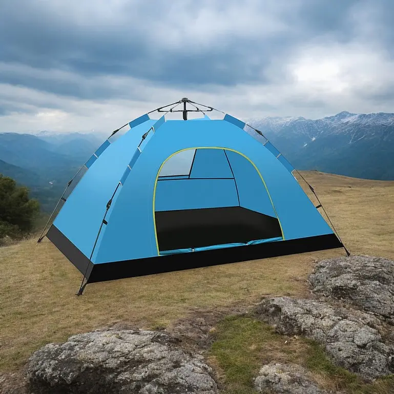 Skladací turistický stan pre 2-3 osoby