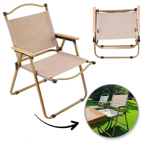 Skladacia turistická stolička farba: beige