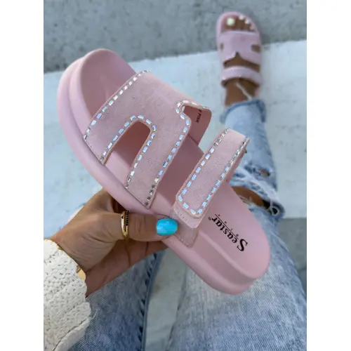 Dámske semišové šľapky SARAH veľkosť: 38