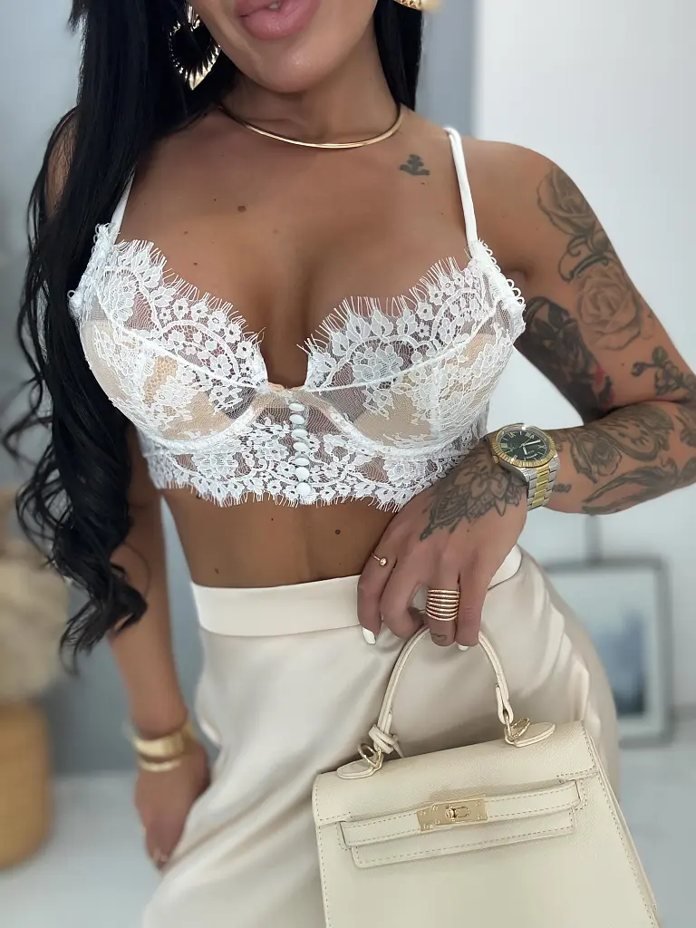 Čipkovaný top PAMELA