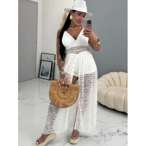 Čipkovaný overal na ramienka JOYCE veľkosť: one size