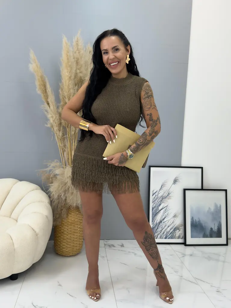 Pletené minišaty ASHLEY