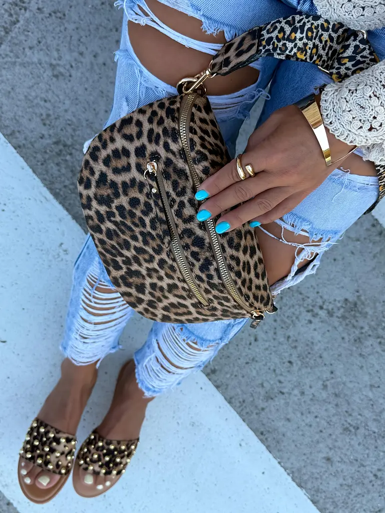 Leopardia crossbody kabelka NORAH