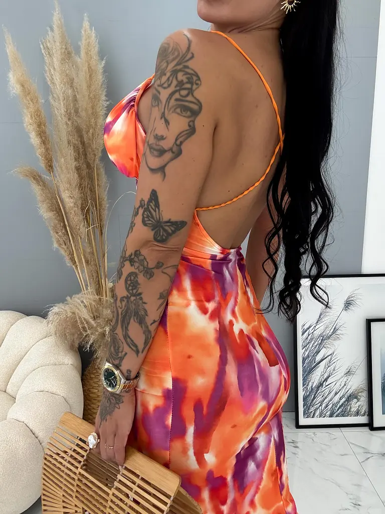 Šaty s tenkými ramienkami a odhaleným chrbtom DENISE - next