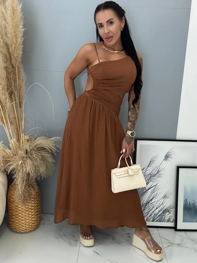 Šaty na viazanie s odhaleným chrbtom FATRYNN