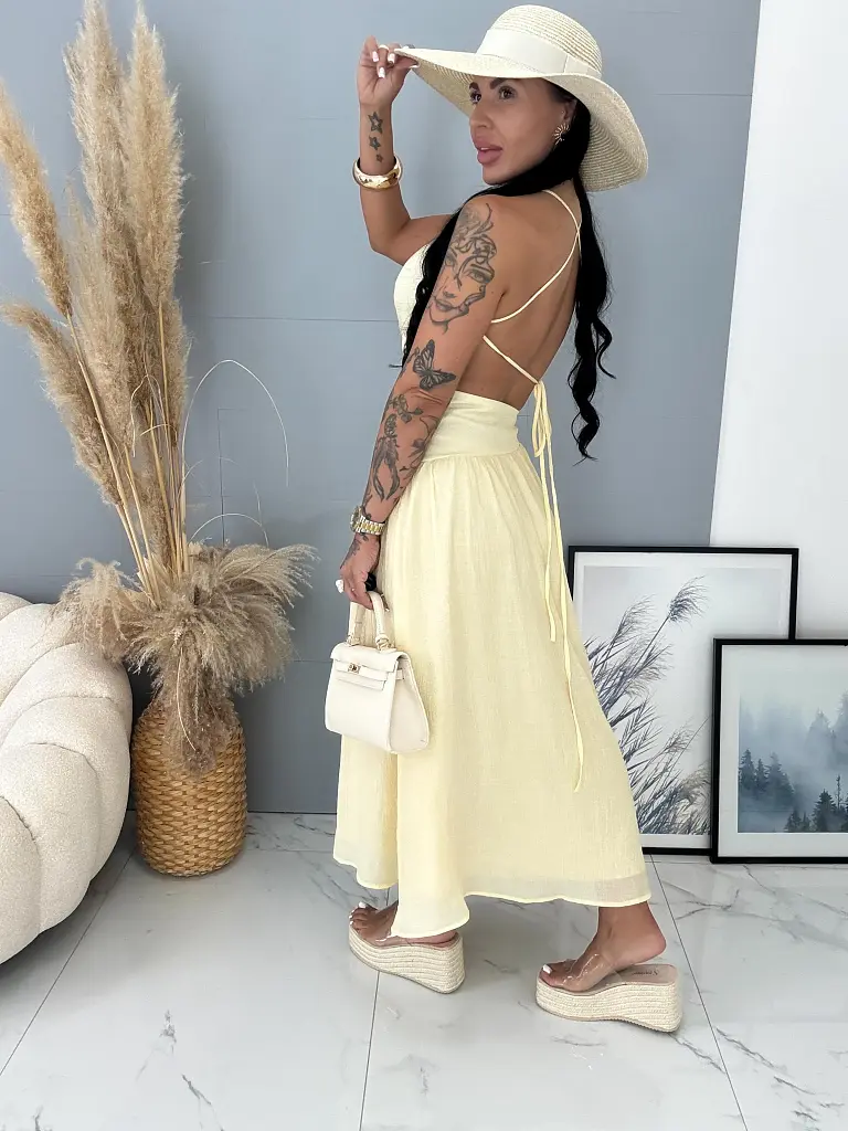 Šaty na viazanie s odhaleným chrbtom FATRYNN - next