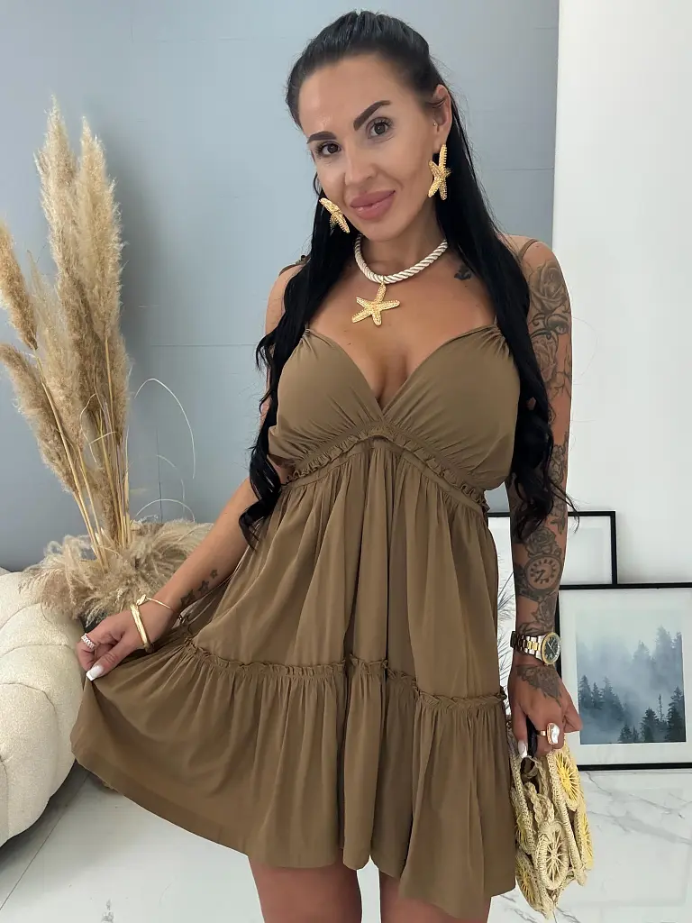 Šaty na viazanie s odhaleným chrbtom MELYNA - next