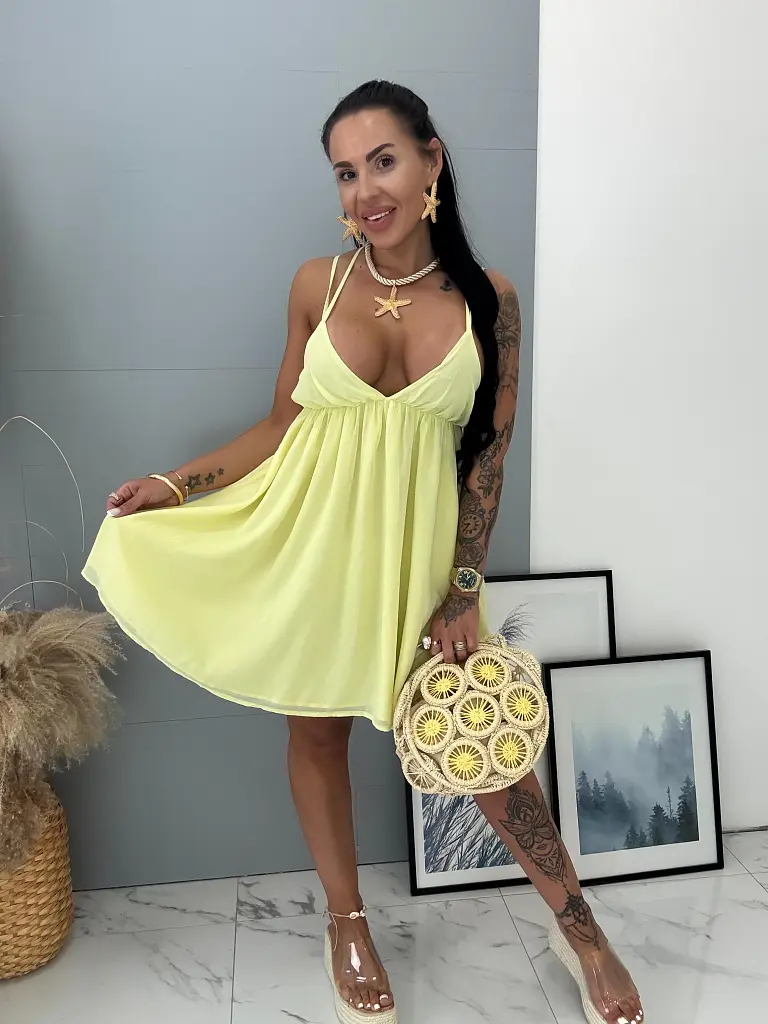 Šaty na viazanie s odhaleným chrbtom FINLEE - next