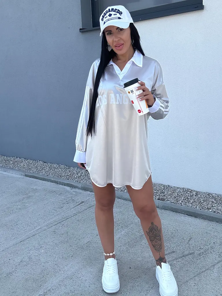 Oversized top s golierom SHANA - next