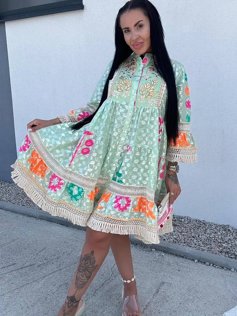 Vzorované šaty v boho štýle MARINA - next