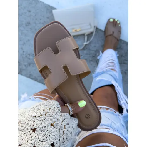 Hnedé dámske šľapky MEREDITH veľkosť: 41