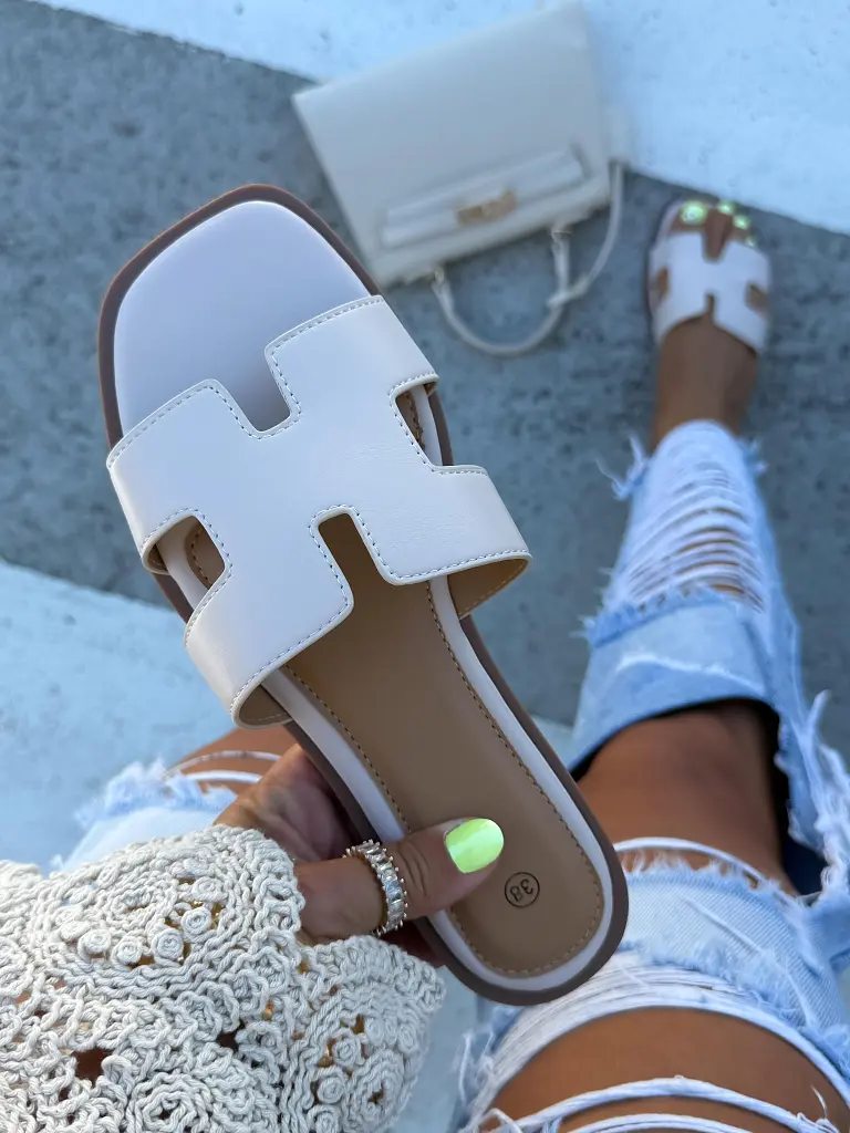 Béžové dámske šľapky MEREDITH- - next