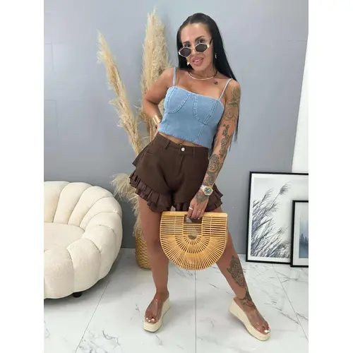 Denim top na zips DAMYA veľkosť: M/L