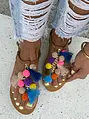 Sandále s pestrými ozdobami VEVINA-