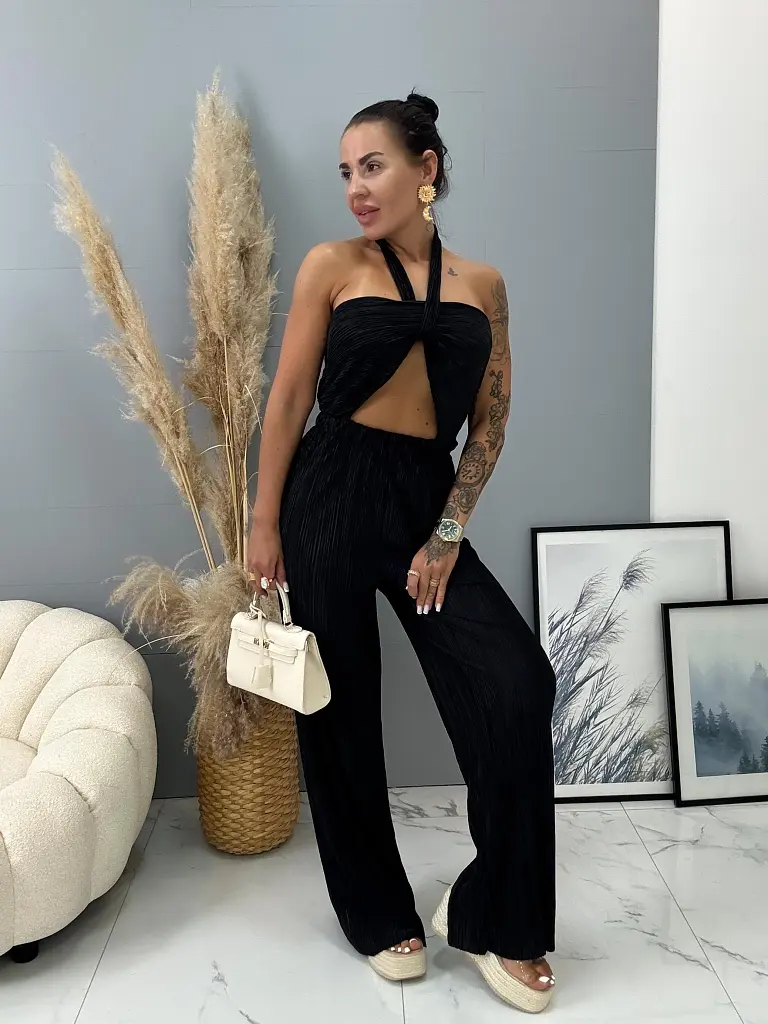 Plisovaný cut-out overal LEXY