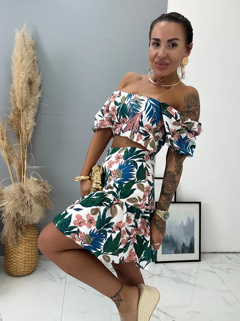 Kvetované cut-out šaty so zipsom BONNIE - next