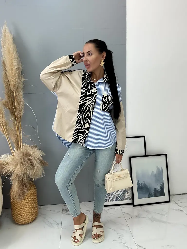 Extravagantná dámska košeľa PIAF+ - next