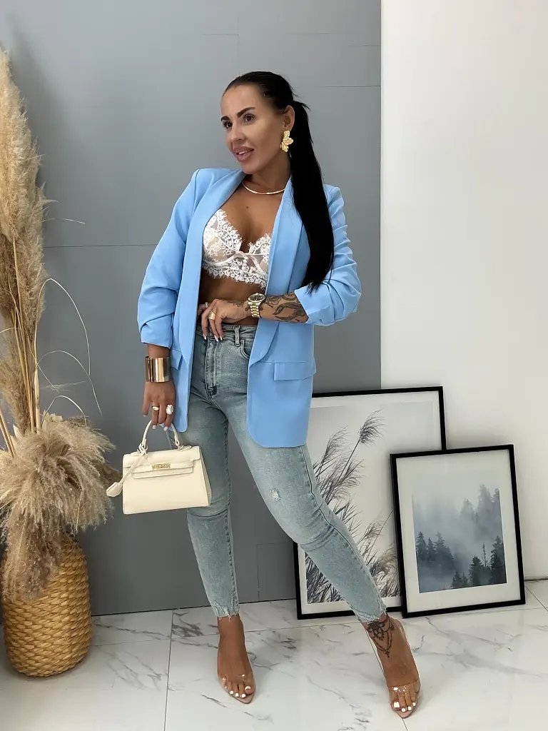 Sako s vyhrnutými rukávmi CARISSA