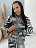 Pruhované saténové pyžamo LENTYS+