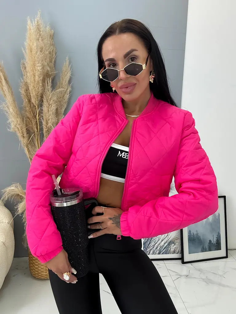 Prechodný štepovaný bomber kabát PATRICIA+