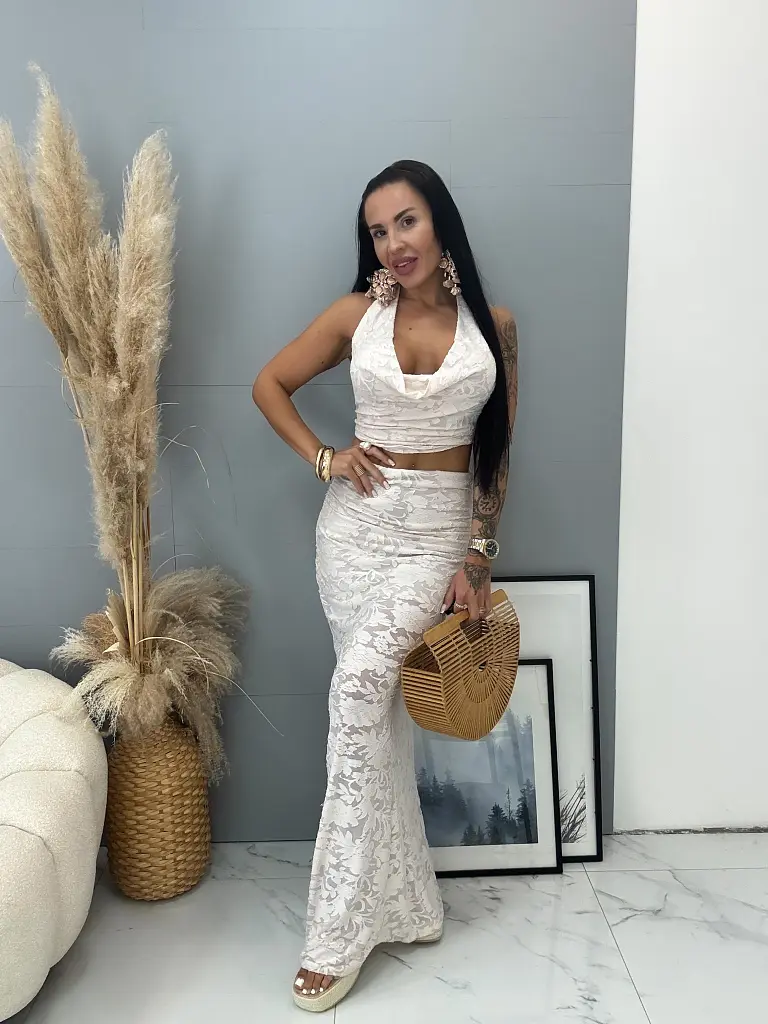 Béžový dámsky komplet ANTONIA