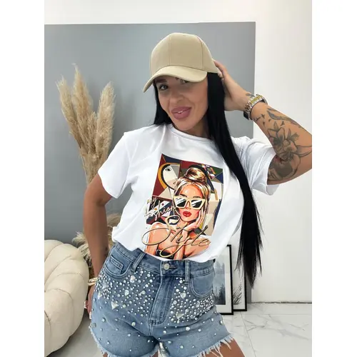 Dámske tričko s potlačou SYLVIA veľkosť: one size