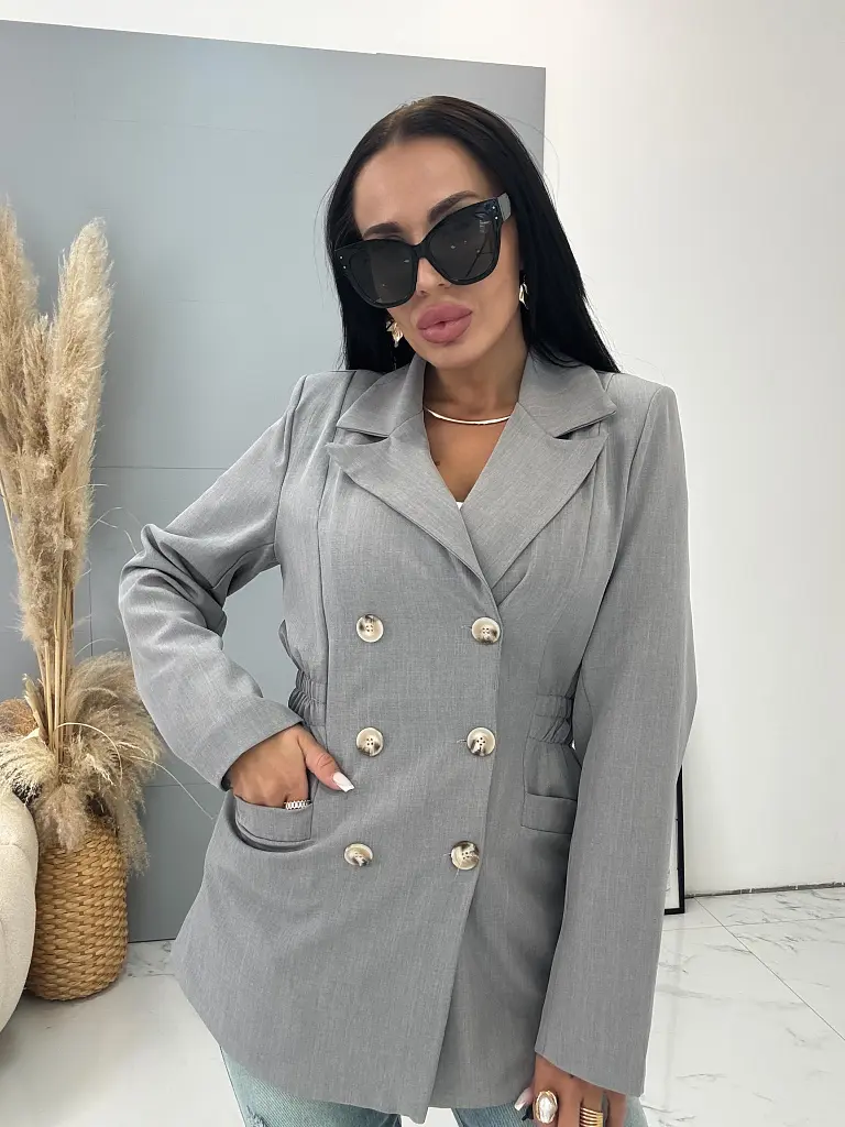 Elegantné predĺžené dámske sako ZELINDA - next