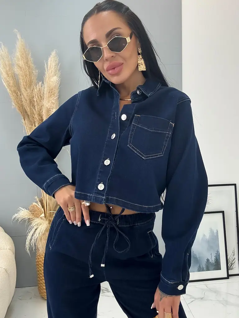 Dvojdielny denim komplet NIKITA