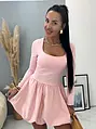 Elastické ružové minišaty RADKA