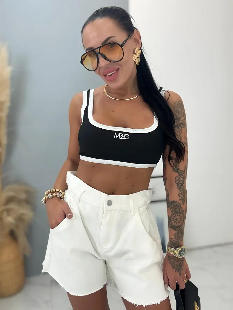 Dámske denim šortky+