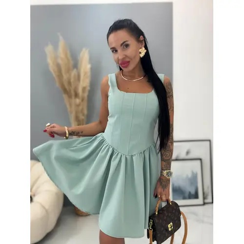 Zelené dámske minišaty STEPHANY veľkosť: one size