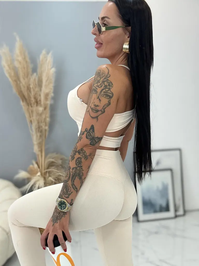 Béžové elastické legíny+ - next